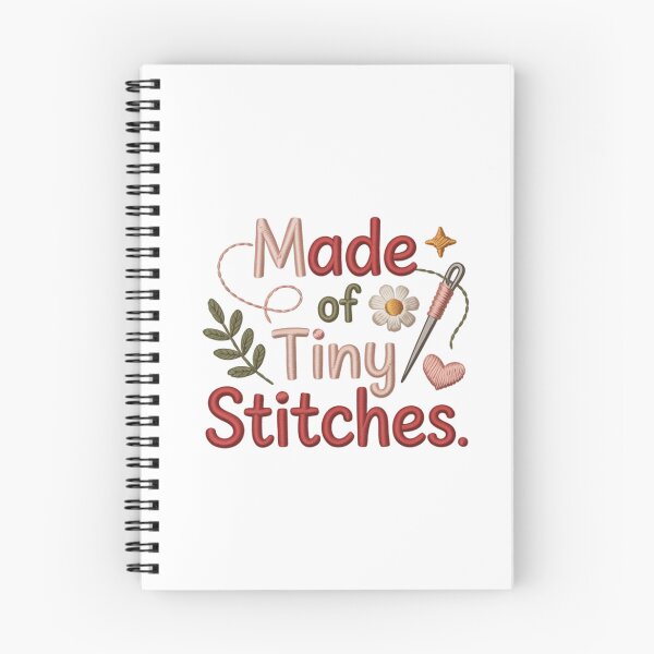 Item preview, Made of tiny stitches. Cute sewing and craft design. designed and sold by FusiTink.