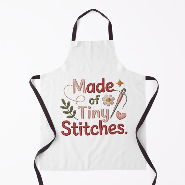 Item preview, Made of tiny stitches. Cute sewing and craft design. designed and sold by FusiTink.