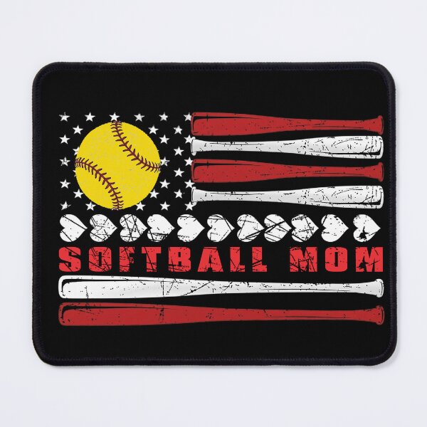 Item preview, Patriotic Softball Mom USA Shirt designed and sold by LashondaGreen89.