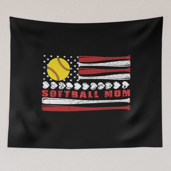 Item preview, Patriotic Softball Mom USA Shirt designed and sold by LashondaGreen89.