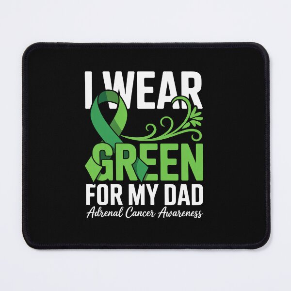 Item preview, I Wear Green For My Dad Adrenal Cancer Awareness Feather designed and sold by fferomananul.