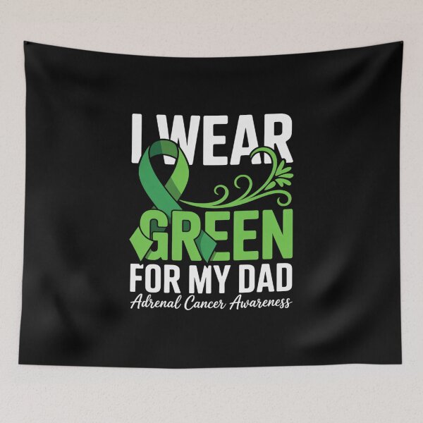 Item preview, I Wear Green For My Dad Adrenal Cancer Awareness Feather designed and sold by fferomananul.