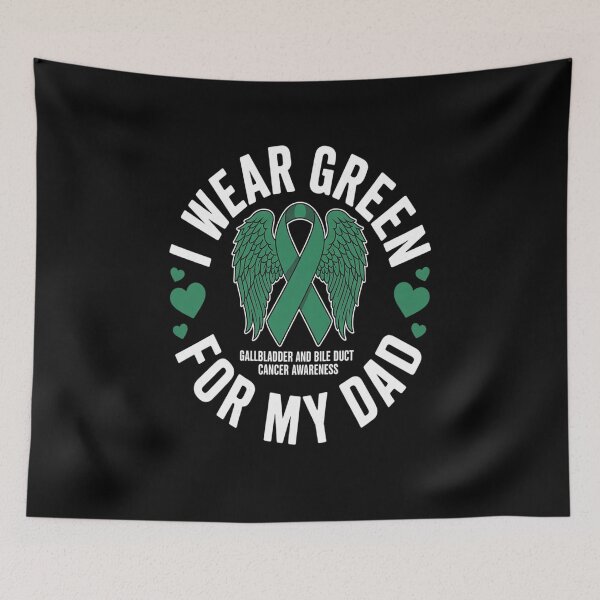 Item preview, I Wear Green For My Dad Bile Ducts Gallbladder Cancer designed and sold by fferomananul.