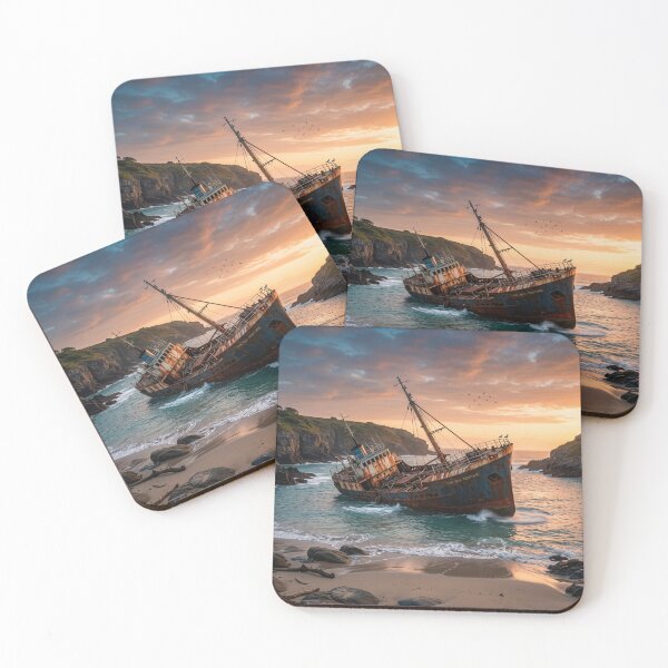 Item preview, beautiful island shipwreck  designed and sold by AiartWorld247.