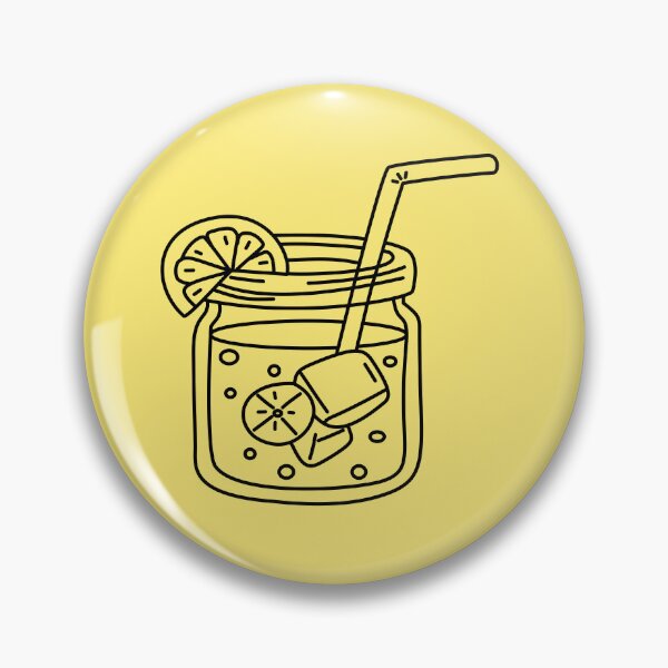 Item preview, Iced fruit soda refreshing beverage in a glass jar with lemon slice and straw designed and sold by RS4you.