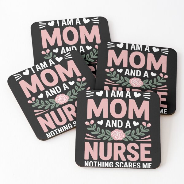 Item preview, I Am A Mom And An Nurse Nothing Scares Me designed and sold by fferomananul.