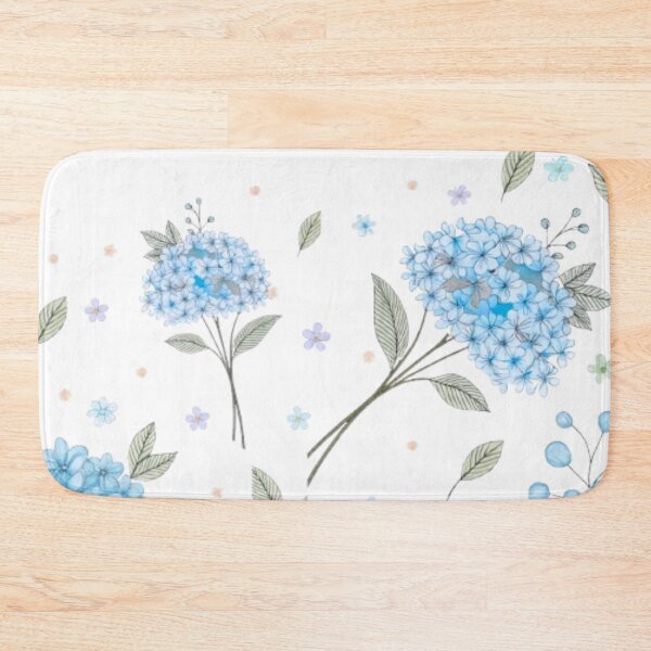 Item preview, Blue Hydrangea Watercolor Botanical Art designed and sold by VibranPalette.