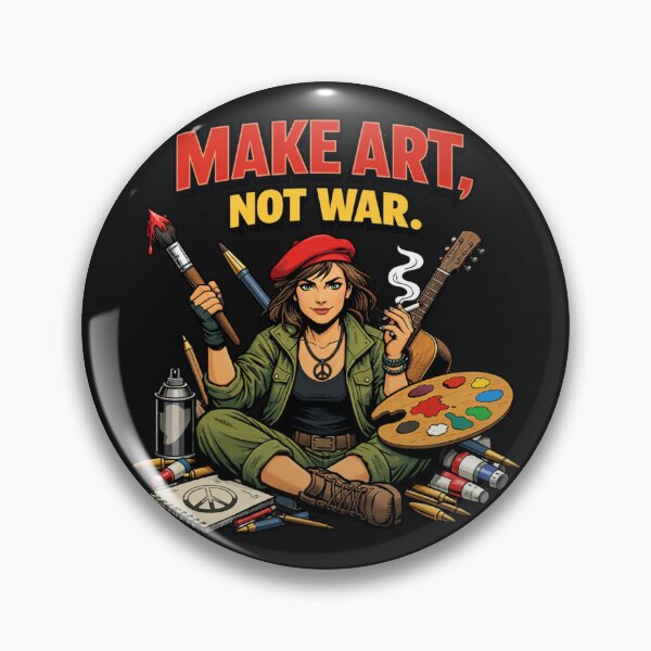Item preview, Make Art Not War Artist Peace Advocate designed and sold by Tsugraf Designs.