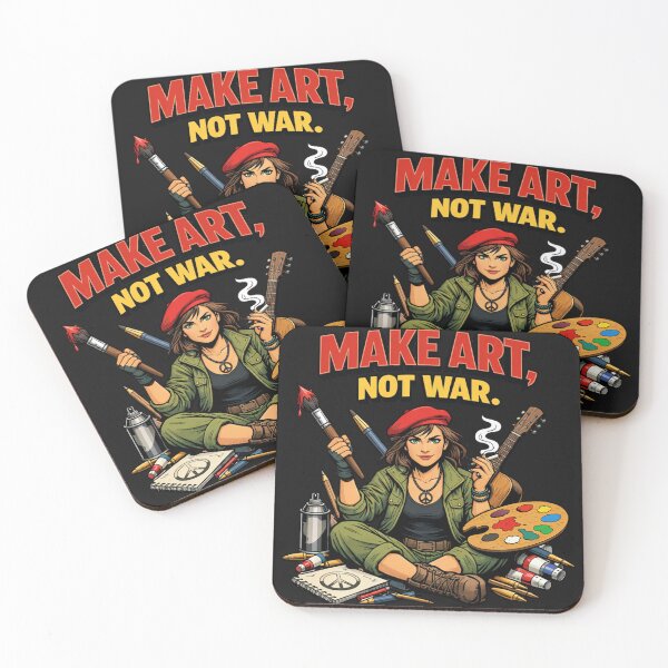 Item preview, Make Art Not War Artist Peace Advocate designed and sold by Tsugraf Designs.