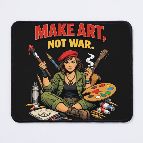 Item preview, Make Art Not War Artist Peace Advocate designed and sold by Tsugraf Designs.