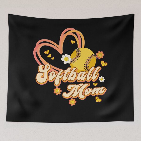 Item preview, Cute Floral Softball Mom Design designed and sold by LashondaGreen89.