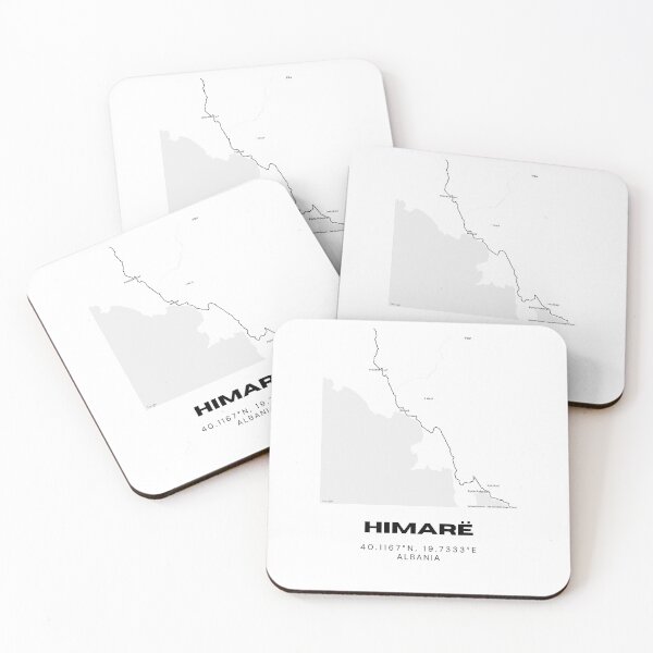Item preview, Himarë Minimalist Map Design | Albania Riviera Coastal Map Art designed and sold by RM-Journey.