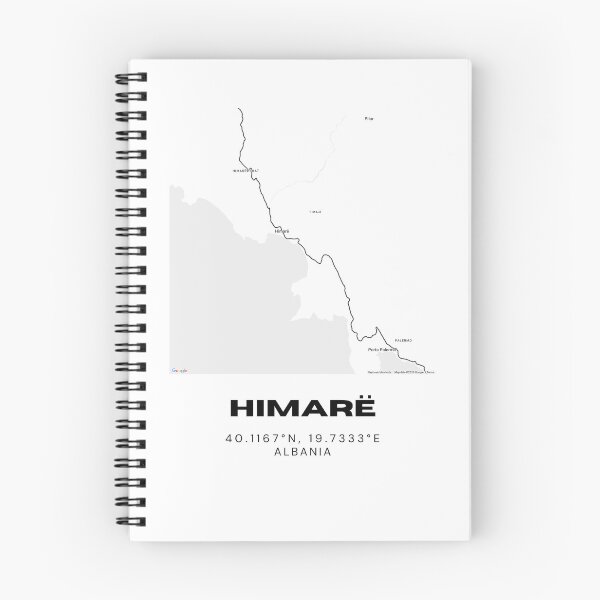 Item preview, Himarë Minimalist Map Design | Albania Riviera Coastal Map Art designed and sold by RM-Journey.