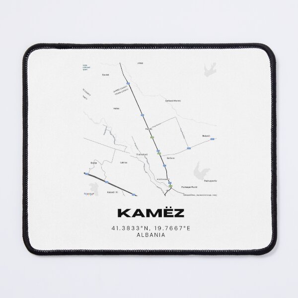 Item preview, Kamëz Minimalist Map Design | Albania Urban Street Map designed and sold by RM-Journey.