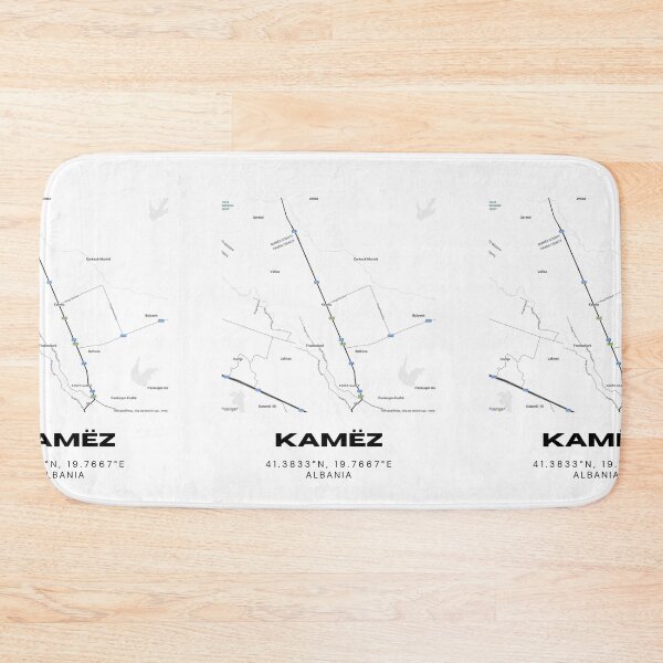 Item preview, Kamëz Minimalist Map Design | Albania Urban Street Map designed and sold by RM-Journey.