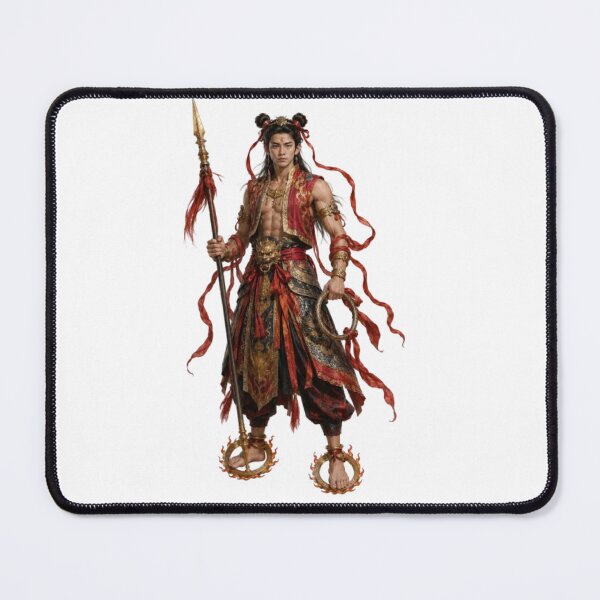 Item preview, Nezha Chinese God Fire Wind Protection Mythology Design designed and sold by The Dark Files.