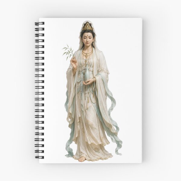 Item preview, Guanyin Chinese Goddess Mercy Compassion Peace Mythology Design designed and sold by The Dark Files.