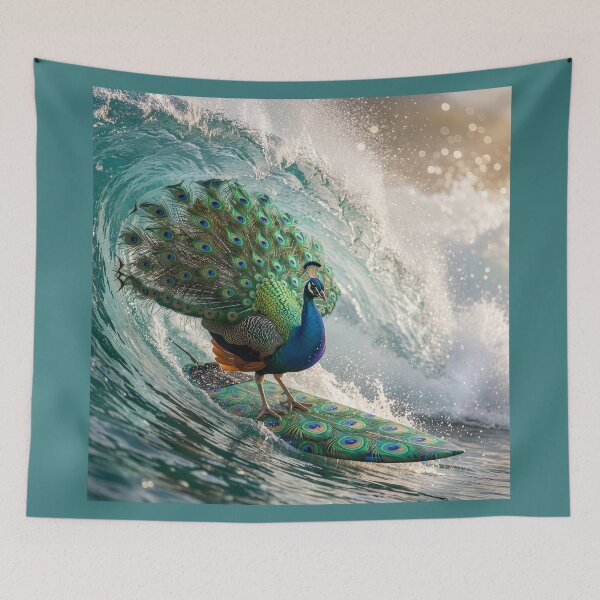 Item preview, Surfin' Peacock designed and sold by Tridentulus.