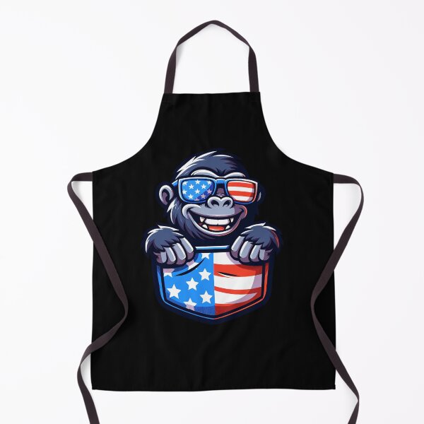 Item preview, Funny Gorilla 4th July USA Flag America Boys Girls Kids designed and sold by rafaeltto.