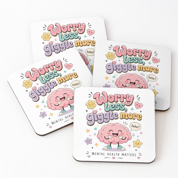 Item preview, Worry Less, Giggle More | Mental Health designed and sold by merchxwear.