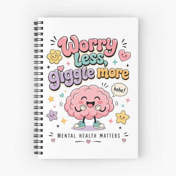 Item preview, Worry Less, Giggle More | Mental Health designed and sold by merchxwear.