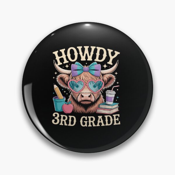Item preview, Howdy 3rd Grade Highland Cow Western Back To School Teacher designed and sold by grounabslaninal.
