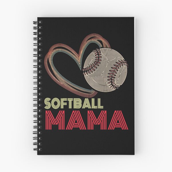 Item preview, Retro Softball Mama Heart Design designed and sold by LashondaGreen89.