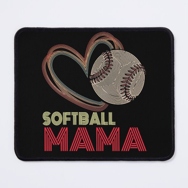 Item preview, Retro Softball Mama Heart Design designed and sold by LashondaGreen89.