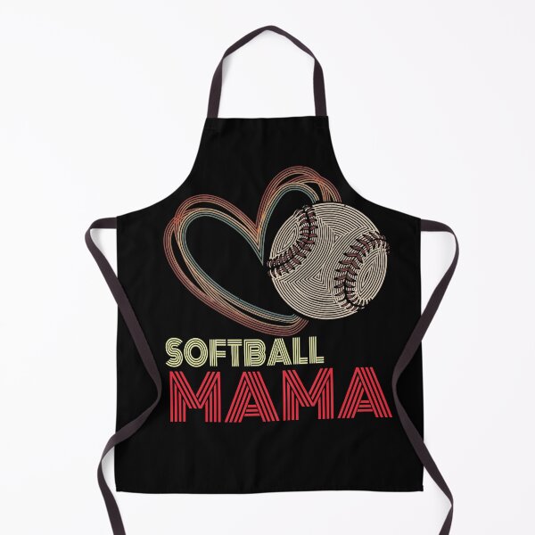Item preview, Retro Softball Mama Heart Design designed and sold by LashondaGreen89.