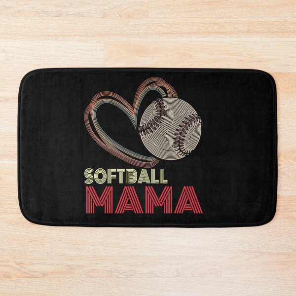 Item preview, Retro Softball Mama Heart Design designed and sold by LashondaGreen89.