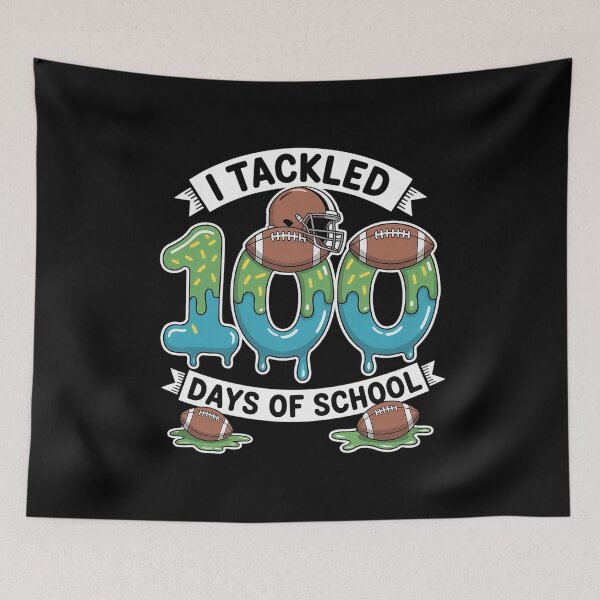 Item preview, I Tackled 100 Day of School Teacher Student Football designed and sold by grounabslaninal.
