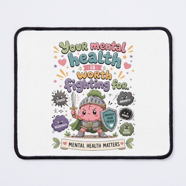 Item preview, Your Mental Health Is Worth Fighting For | Mental Health designed and sold by merchxwear.