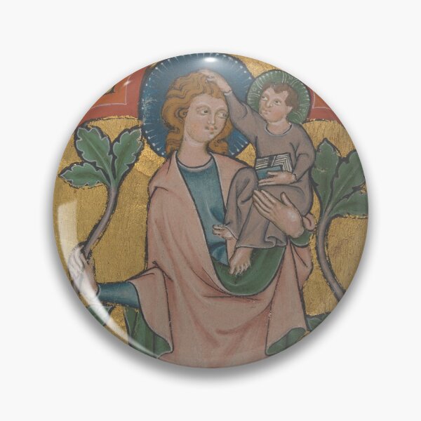 Item preview, Saint Cristopher & Jesus - Medieval Illustrated Manuscript designed and sold by cheeseburgercat.