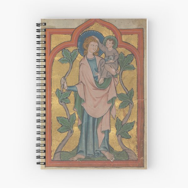 Item preview, Saint Cristopher & Jesus - Medieval Illustrated Manuscript designed and sold by cheeseburgercat.