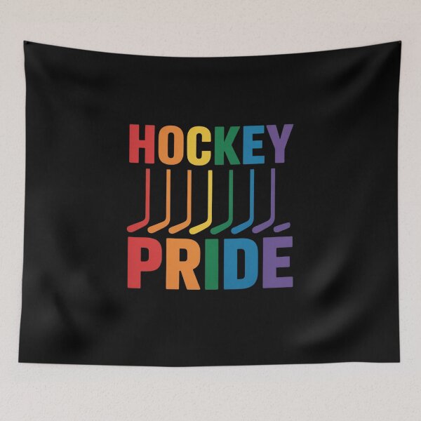 Item preview, Ice Hockey Sticks LGBTQ Rainbow Color Gay Pride Month LGBT designed and sold by grounabslaninal.