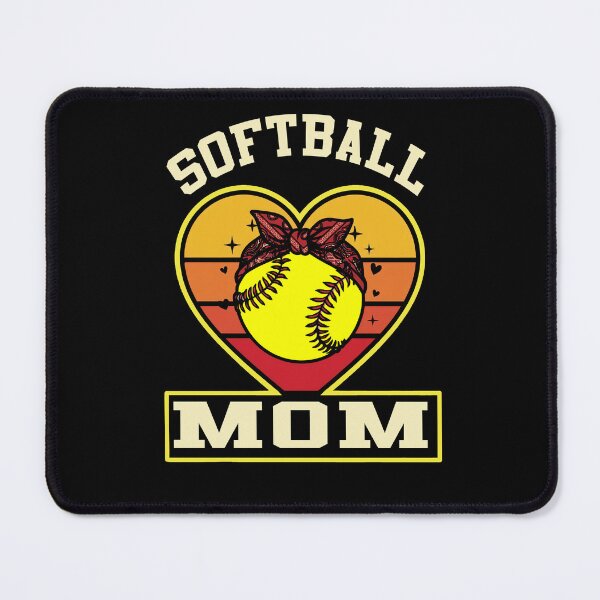 Item preview, Vintage Softball Mom Heart Shirt designed and sold by LashondaGreen89.