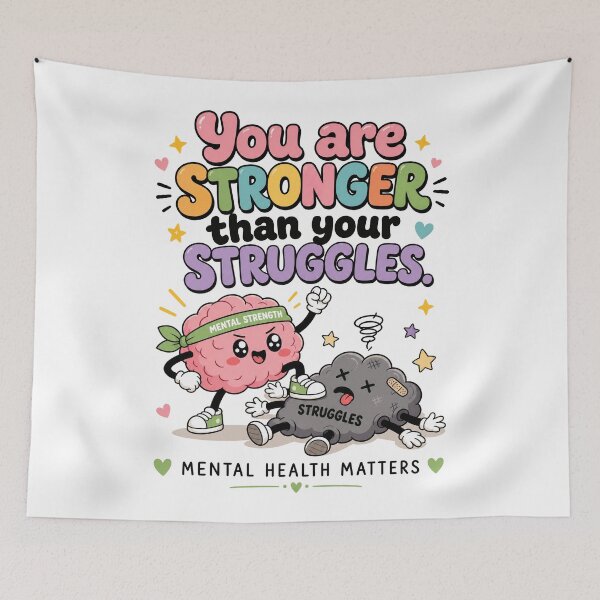 Item preview, You Are Stronger Than Your Struggles | Mental Health designed and sold by merchxwear.