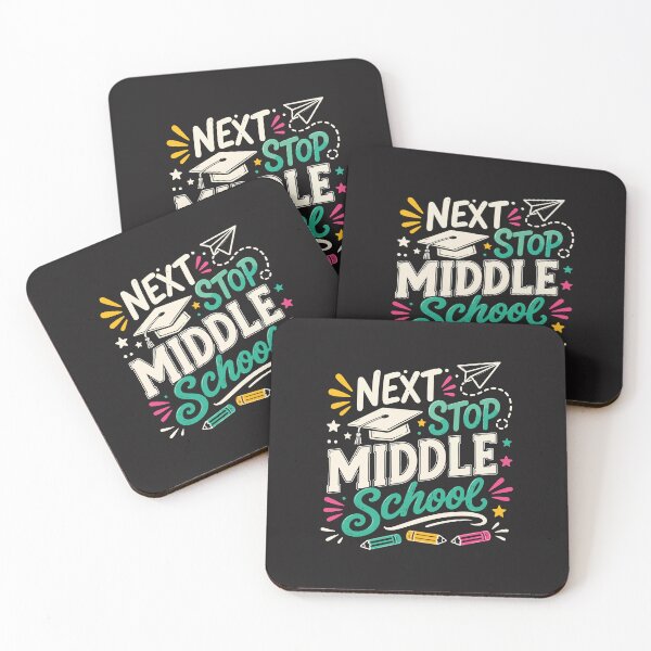 Item preview, Next Stop Middle School Fifth Grade Graduation Retro School Design designed and sold by kiralynstration.