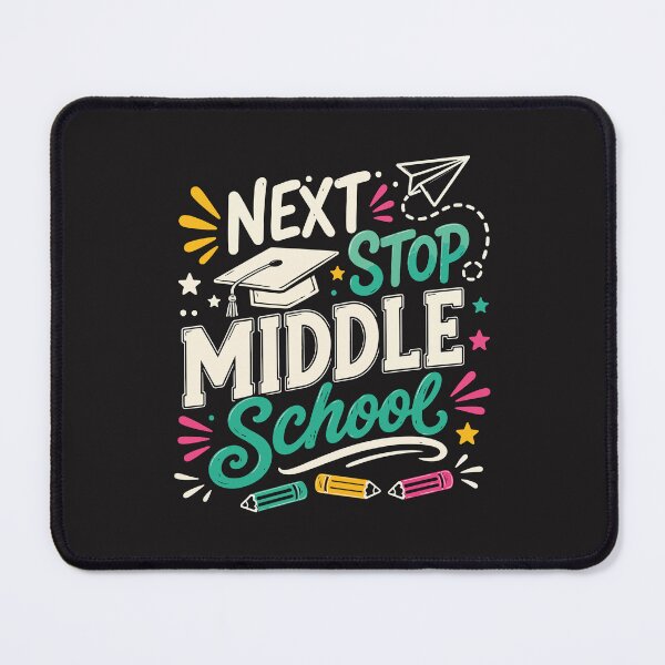 Item preview, Next Stop Middle School Fifth Grade Graduation Retro School Design designed and sold by kiralynstration.