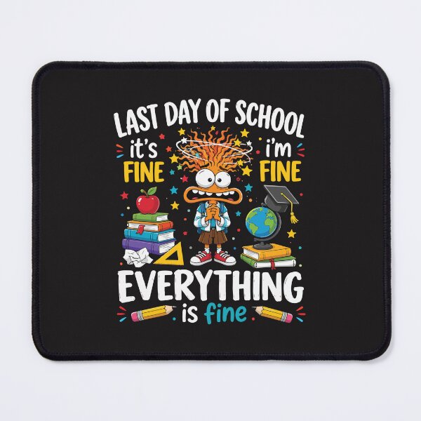 Item preview, Last Day of School Im Fine Funny Teacher End of Year Retro Design designed and sold by kiralynstration.