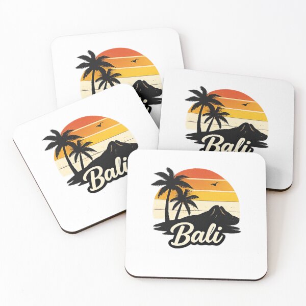 Item preview, Bali Sunset Tropical Vacation Retro Design designed and sold by Artbysarmina.