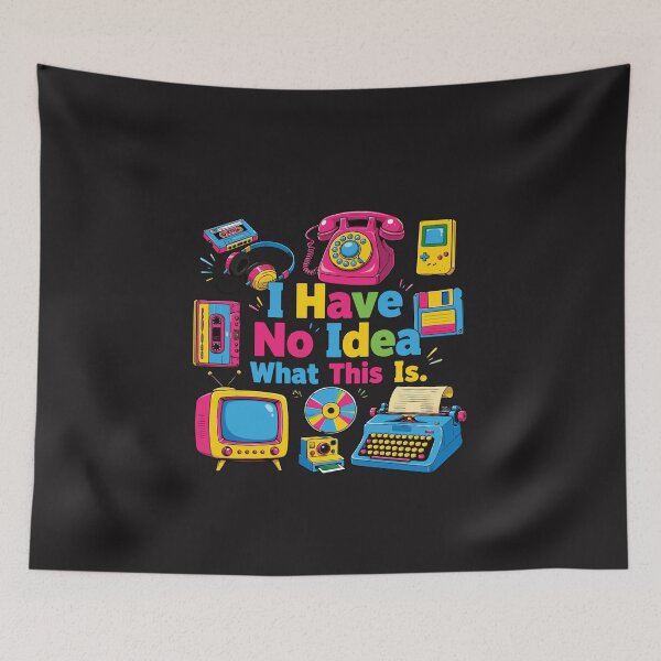 Item preview, I Have No Idea What This Is Funny 90s Outfit Retro Kids Theme Design designed and sold by kiralynstration.