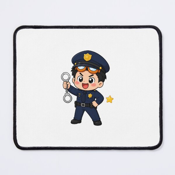 Item preview, KOREA HAENAM - Cute Chibi Police Officer Justice Sticker designed and sold by KOREA-HAENAM.