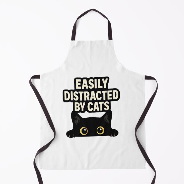 Item preview, Easily Distracted By Cats Funny Cat Lover Design designed and sold by Artbysarmina.