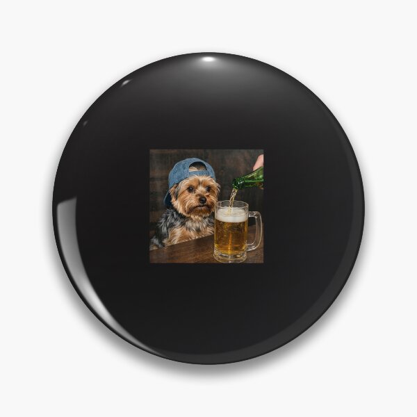 Item preview, Funny Yorkie Drinking Beer Meme Cute Yorkshire Terrier Party Dog designed and sold by kiralynstration.