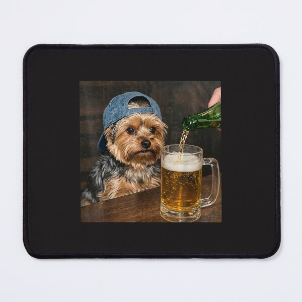 Item preview, Funny Yorkie Drinking Beer Meme Cute Yorkshire Terrier Party Dog designed and sold by kiralynstration.