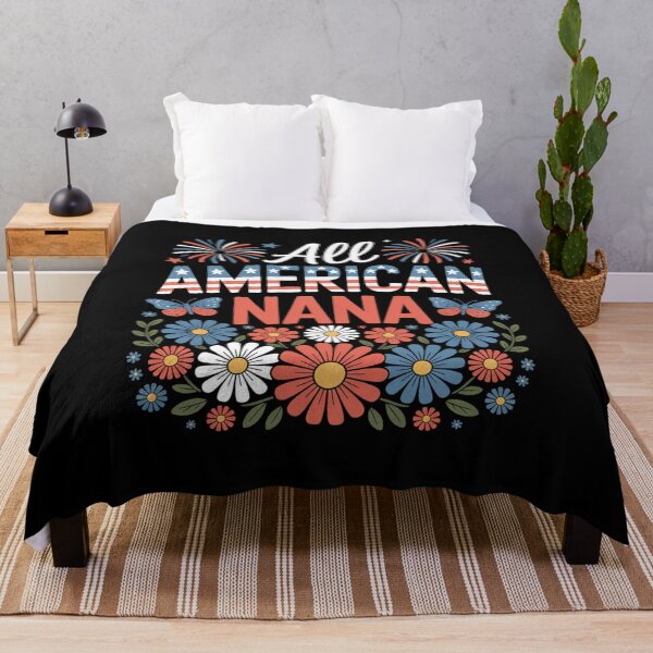 Item preview, Nana Proud 4th Of July American US Flag Women FlowerS designed and sold by grounabslaninal.