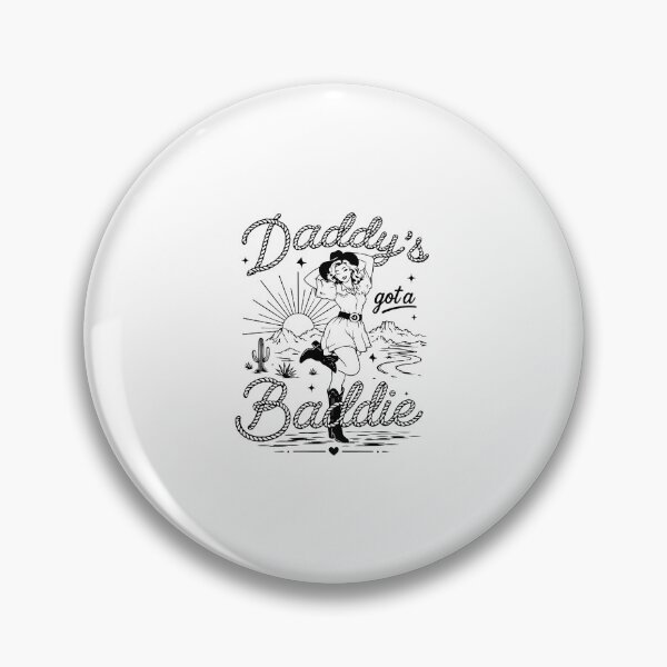 Item preview, Daddys Got A Baddie Funny Cowgirl Vintage Western Rodeo Design designed and sold by kiralynstration.