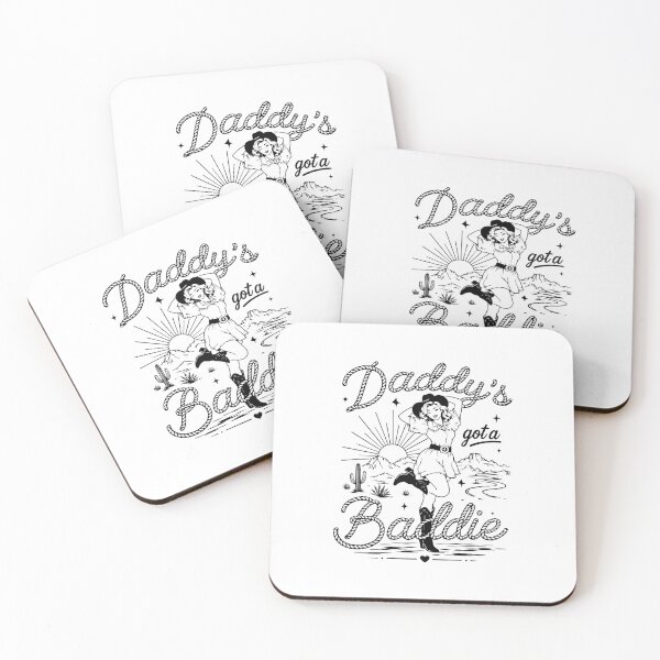 Item preview, Daddys Got A Baddie Funny Cowgirl Vintage Western Rodeo Design designed and sold by kiralynstration.