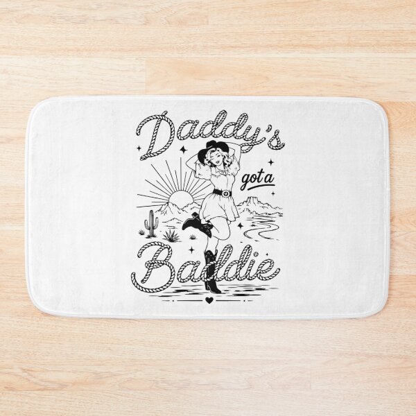 Item preview, Daddys Got A Baddie Funny Cowgirl Vintage Western Rodeo Design designed and sold by kiralynstration.
